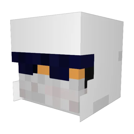 Befa62 Minecraft avatar head, 3D render