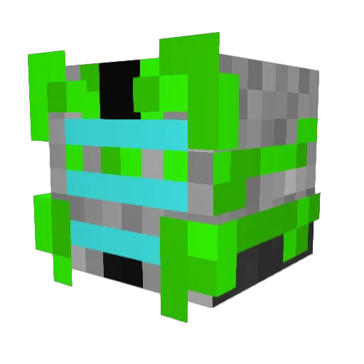 Befallen Minecraft avatar head, 3D render