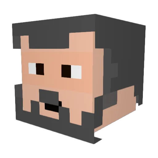 Befe_3010 Minecraft avatar head, 3D render