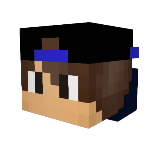 BefireWwW Minecraft avatar head, 3D render