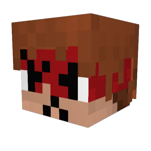 Befrem Minecraft avatar head, 3D render