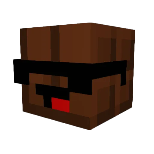 BefuddledFudge Minecraft avatar head, 3D render
