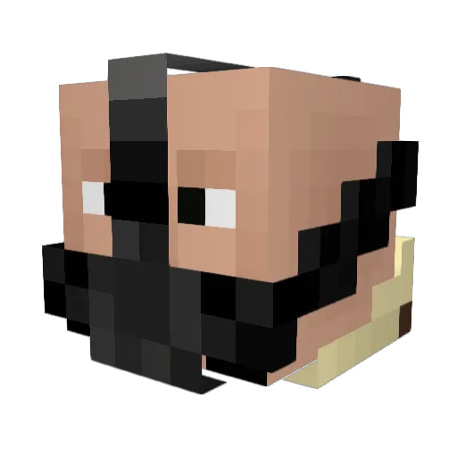BefuddledSpork Minecraft avatar head, 3D render