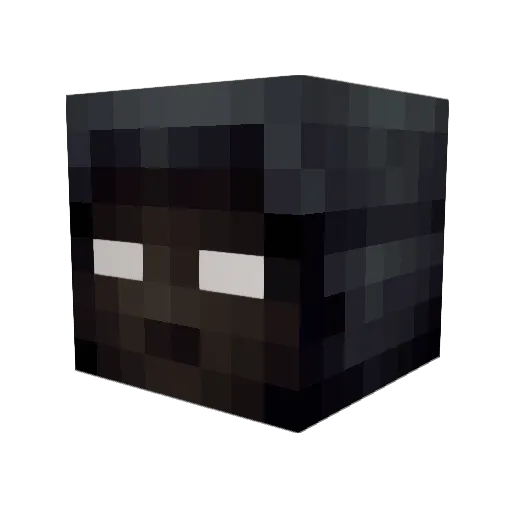 Begawn Minecraft avatar head, 3D render