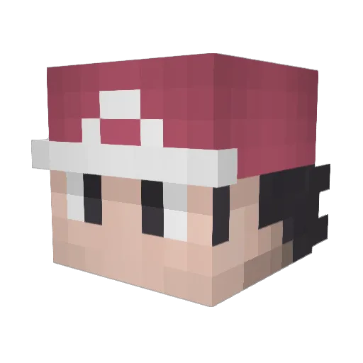 Beggi00 Minecraft avatar head, 3D render