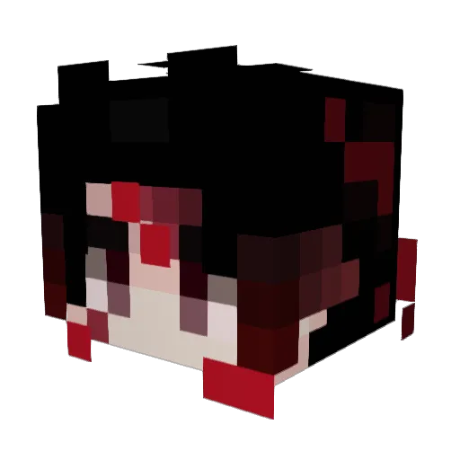 Begiecare13 Minecraft avatar head, 3D render