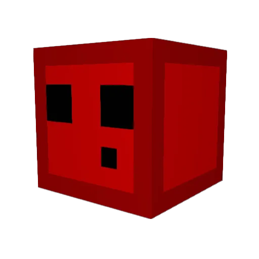Beginners__Luck Minecraft avatar head, 3D render