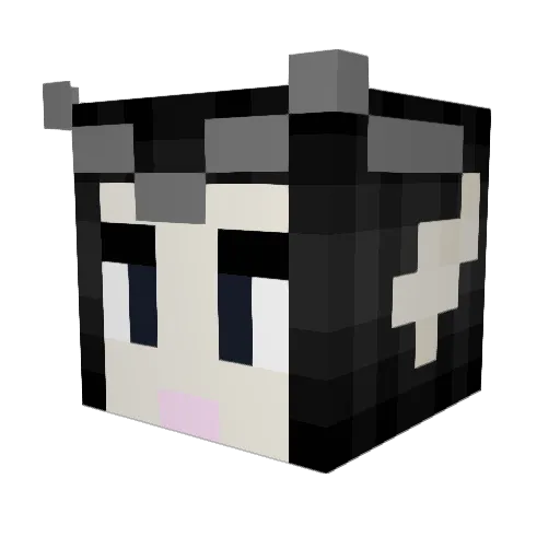 Beginning189 Minecraft avatar head, 3D render