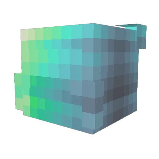 Begz13 Minecraft avatar head, 3D render