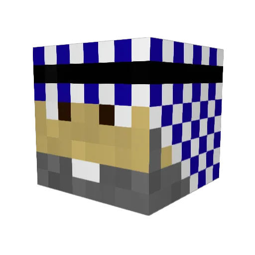 BeheadForISIS Minecraft avatar head, 3D render