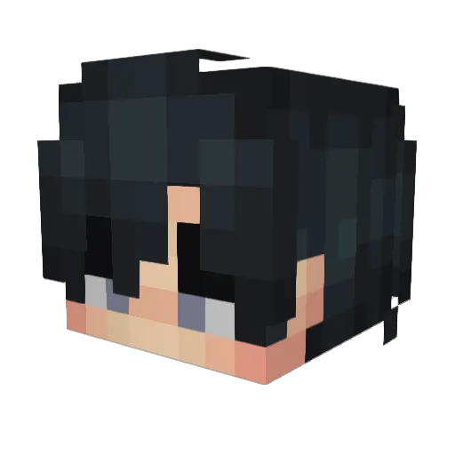 Behemd Minecraft avatar head, 3D render