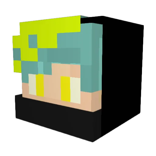 BehenkaBNK Minecraft avatar head, 3D render
