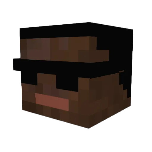 Behi_20 Minecraft avatar head, 3D render
