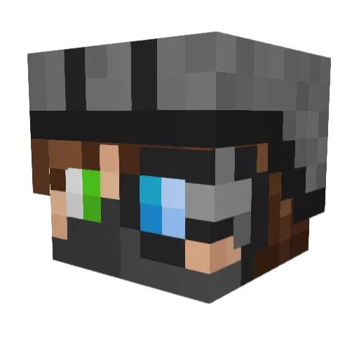 Behinder8335 Minecraft avatar head, 3D render