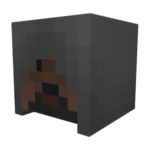 Behlmont Minecraft avatar head, 3D render