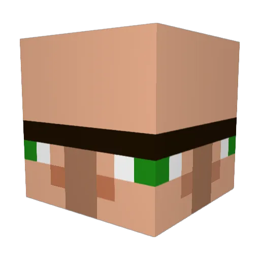 Behrologist Minecraft avatar head, 3D render