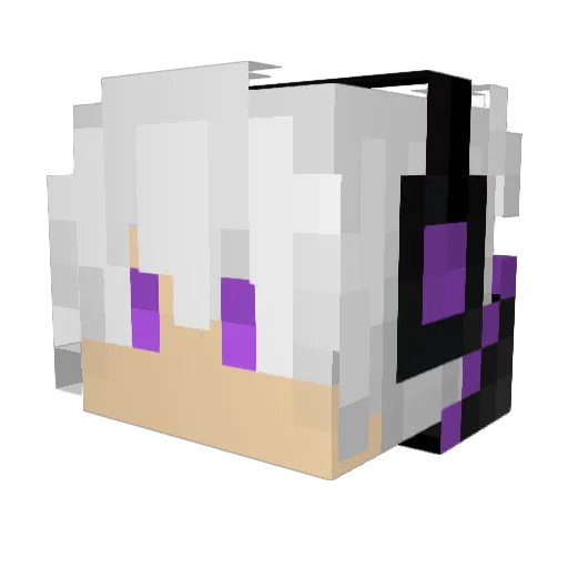 BeiHeng233 Minecraft avatar head, 3D render
