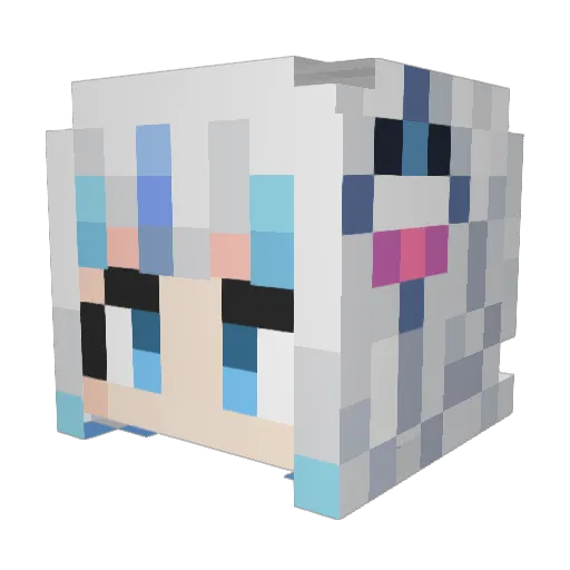 Bei_zi978 Minecraft avatar head, 3D render