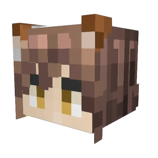 Beigu_12C Minecraft avatar head, 3D render