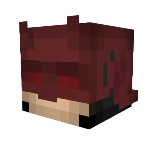 Beiicu Minecraft avatar head, 3D render