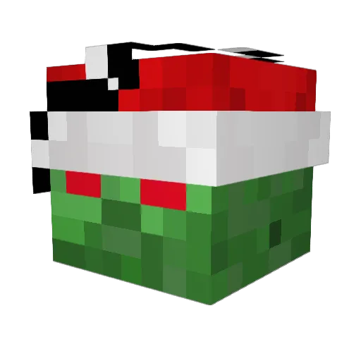 Beil_Nee Minecraft avatar head, 3D render