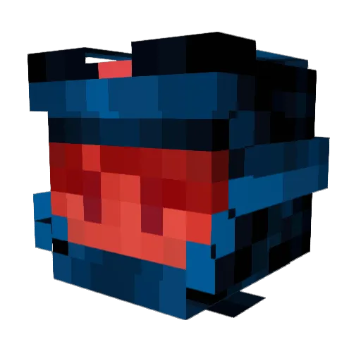 Beinz_Heans Minecraft avatar head, 3D render