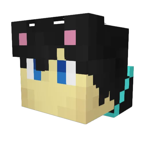 BeishSheizen Minecraft avatar head, 3D render