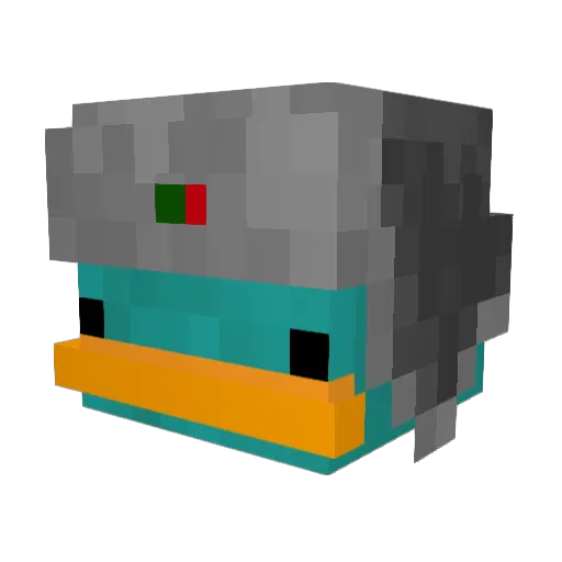 Beistelltisch Minecraft avatar head, 3D render