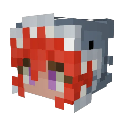 Beitarr_ Minecraft avatar head, 3D render