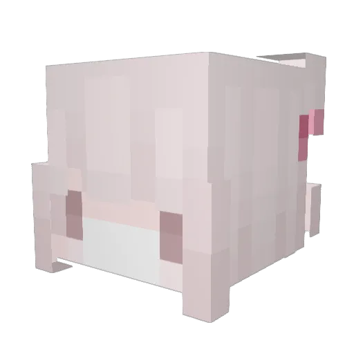Bejbix Minecraft avatar head, 3D render