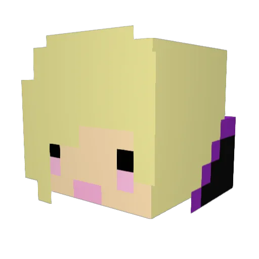 BekahRages Minecraft avatar head, 3D render