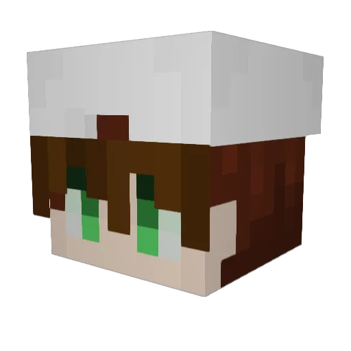BekahRoo1219 Minecraft avatar head, 3D render