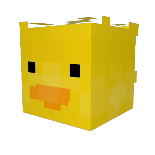 Bekkie2012 Minecraft avatar head, 3D render
