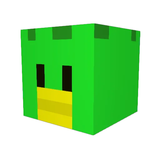Bekotaizi Minecraft avatar head, 3D render