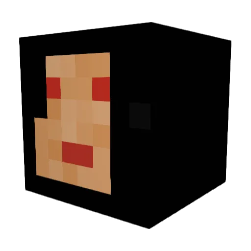 Bekson Minecraft avatar head, 3D render