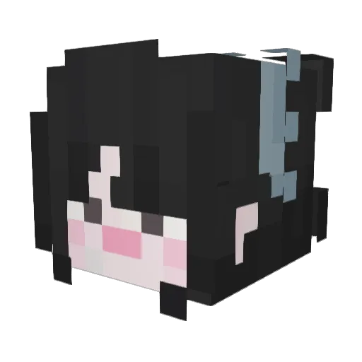 BekyBijou Minecraft avatar head, 3D render