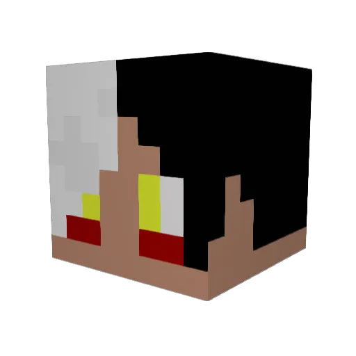 BelKia1 Minecraft avatar head, 3D render