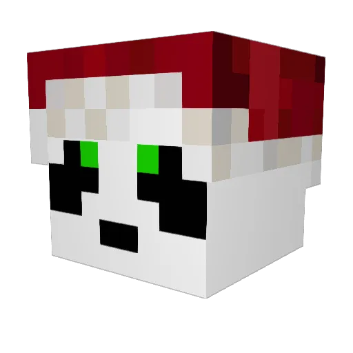 Bela007 Minecraft avatar head, 3D render