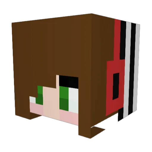 Bela_Gaga Minecraft avatar head, 3D render
