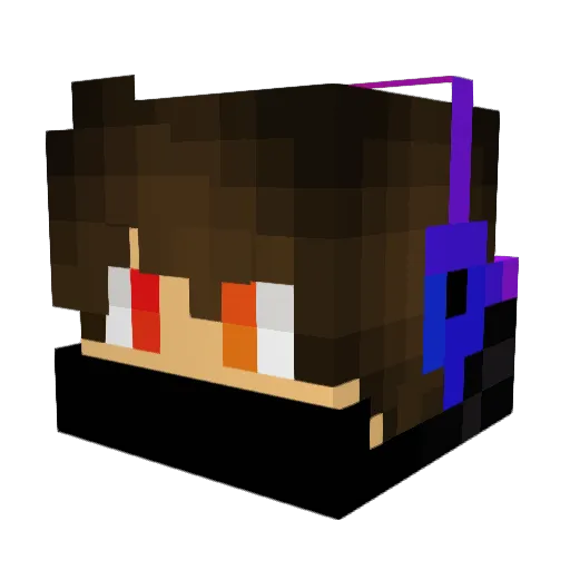 Belal_NZ Minecraft avatar head, 3D render