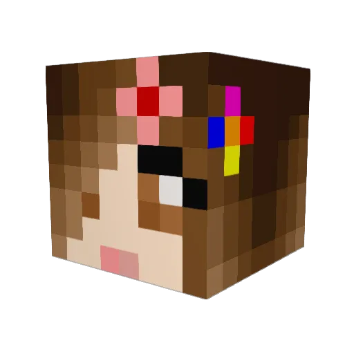 Belandil Minecraft avatar head, 3D render