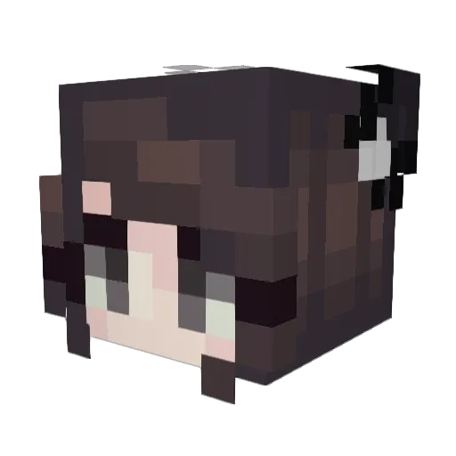 Belano Minecraft avatar head, 3D render