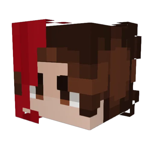 Belastend187 Minecraft avatar head, 3D render