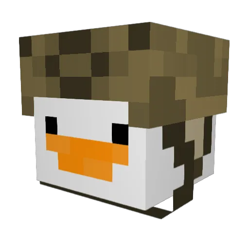Belazor Minecraft avatar head, 3D render