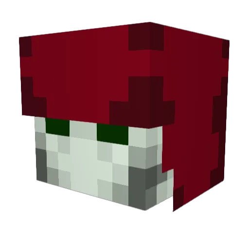 Belchnoise Minecraft avatar head, 3D render