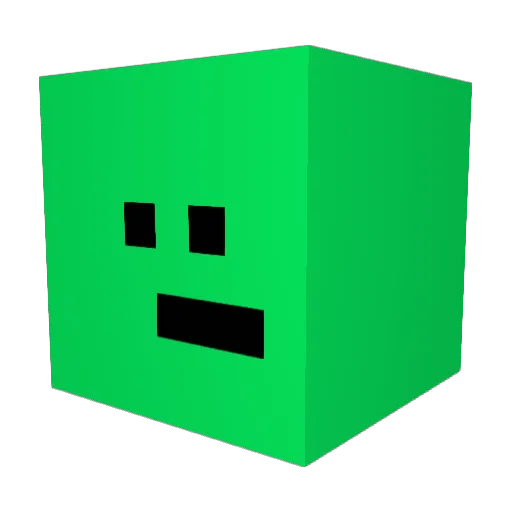 Belcolor Minecraft avatar head, 3D render