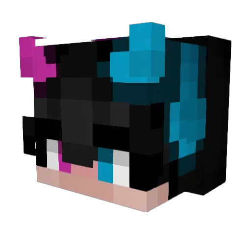 Belda22 Minecraft avatar head, 3D render