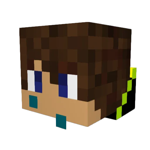 Beldi_123 Minecraft avatar head, 3D render