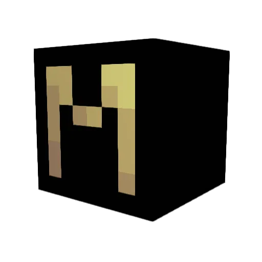 Beledos Minecraft avatar head, 3D render