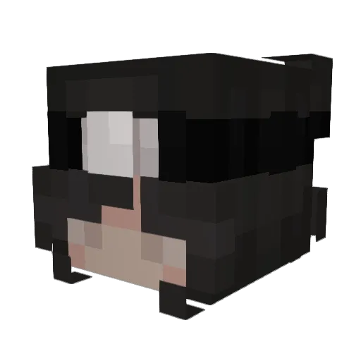 BelenG99 Minecraft avatar head, 3D render